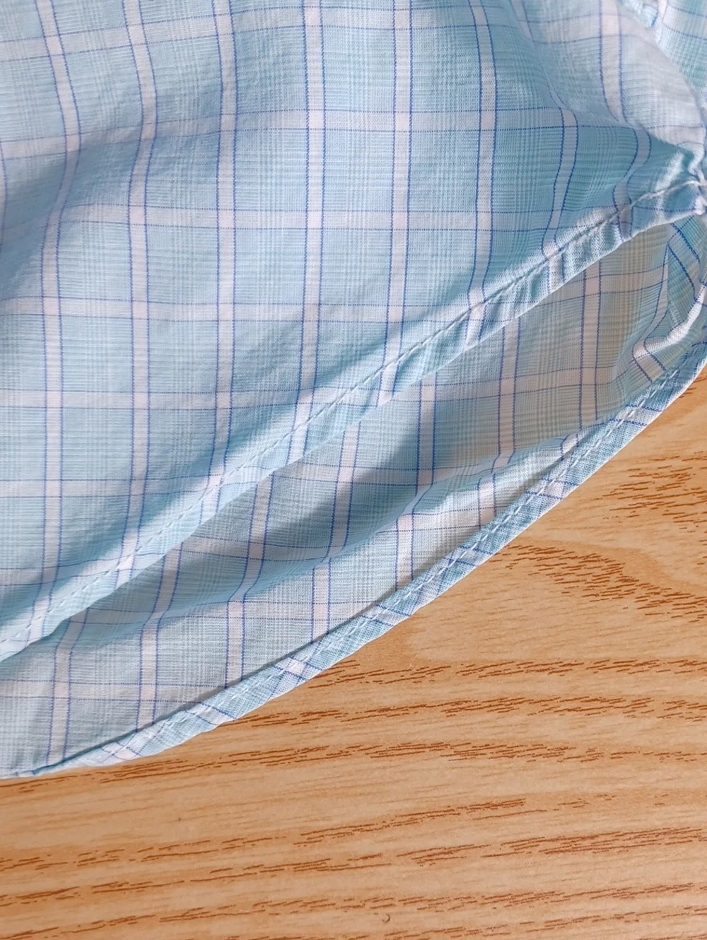 J. Crew Mens Light Weight Cotton Blue Plaid Long-Sleeve Button-Up Shirt Medium